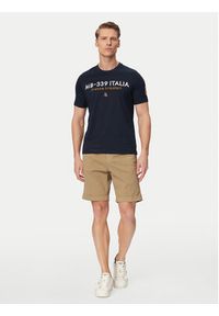 Aeronautica Militare T-Shirt 261TS2523UJ00682 Granatowy Regular Fit. Kolor: niebieski. Materiał: bawełna #2