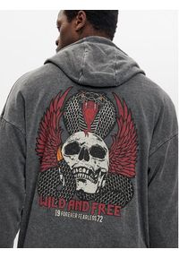 Brave Soul Bluza MSS-627PEROXIDE Czarny Relaxed Fit. Kolor: czarny. Materiał: bawełna, syntetyk #3