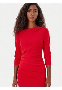 Rinascimento Sukienka koktajlowa CFC0126154003 Czerwony Slim Fit. Kolor: czerwony. Materiał: syntetyk. Styl: wizytowy #4
