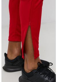 adidas Performance spodnie treningowe GJ9869 męskie kolor czerwony gładkie. Kolor: czerwony. Materiał: poliester, skóra, materiał. Wzór: gładki. Sport: fitness #2