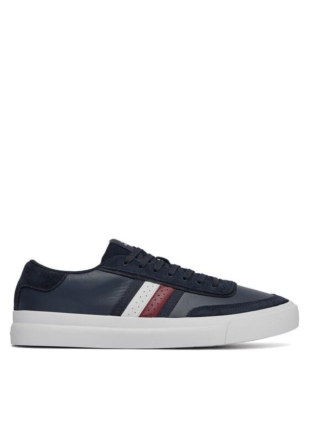 TOMMY HILFIGER - Tommy Hilfiger Sneakersy Th Cupset Rwb Lth FM0FM04975 Granatowy. Kolor: niebieski. Materiał: skóra