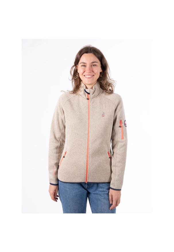 Damski polar Aulp Rikka. Kolor: beżowy. Materiał: polar. Sport: turystyka piesza