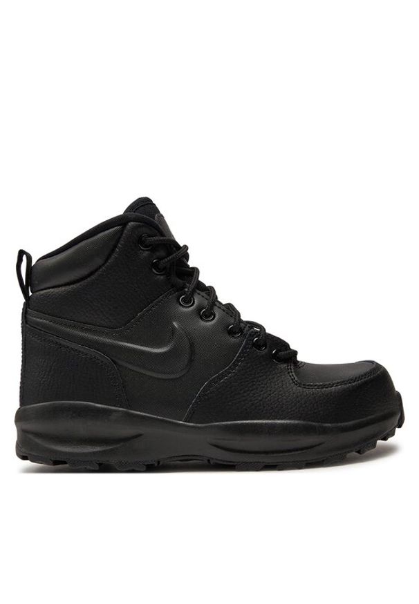 Nike Sneakersy Manoa Ltr (Gs) BQ5372 001 Czarny. Kolor: czarny. Materiał: skóra