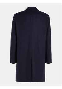 Calvin Klein Płaszcz wełniany K10K110462 Granatowy Regular Fit. Kolor: niebieski. Materiał: wełna #2