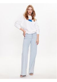 Karl Lagerfeld Jeans Bluza 231J1803 Biały Regular Fit. Kolor: biały. Materiał: bawełna