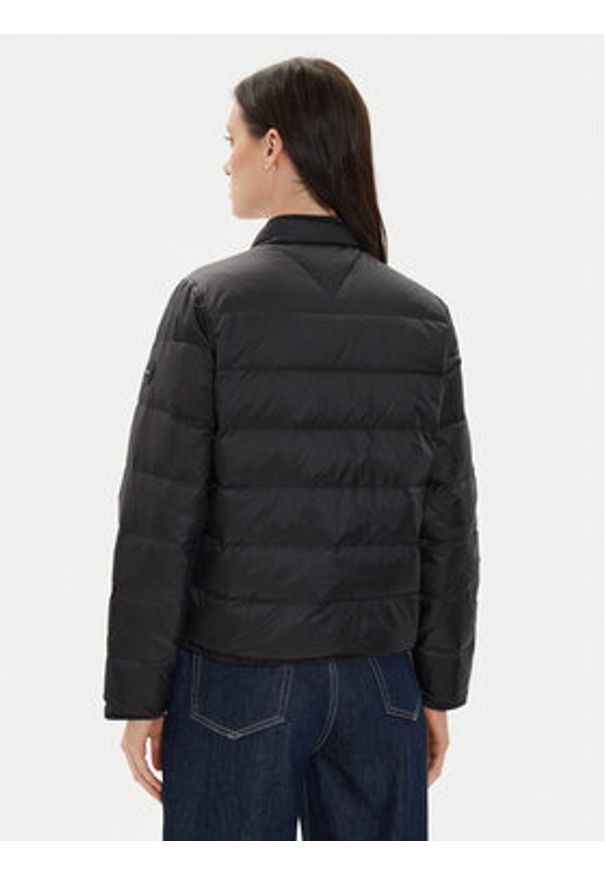 TOMMY HILFIGER - Tommy Hilfiger Kurtka puchowa WW0WW42377 Czarny Regular Fit. Kolor: czarny. Materiał: syntetyk