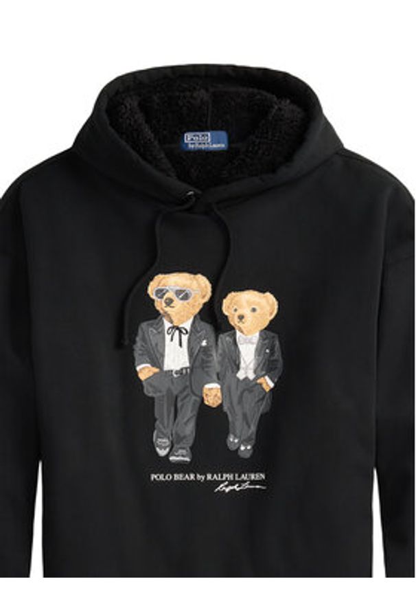 Polo Ralph Lauren Bluza 710981802001 Czarny Relaxed Fit. Typ kołnierza: polo. Kolor: czarny. Materiał: syntetyk, bawełna