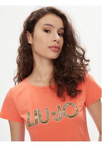 Liu Jo T-Shirt VA4105 JS003 Pomarańczowy Regular Fit. Kolor: pomarańczowy. Materiał: bawełna