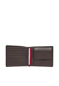 TOMMY HILFIGER - Tommy Hilfiger Duży Portfel Męski Th Corp Cc & Coin AM0AM13740 Brązowy. Kolor: brązowy. Materiał: skóra #3