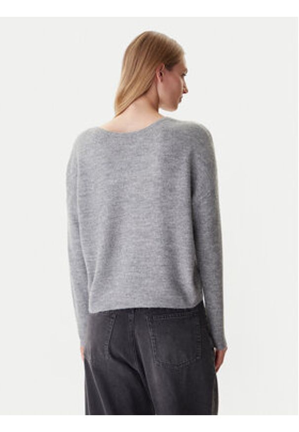 only - ONLY Sweter Manifesta 15329229 Szary Regular Fit. Kolor: szary. Materiał: syntetyk