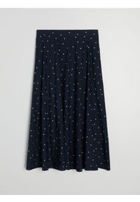 Sinsay - Wiskozowa spódnica midi w grochy - wielobarwny. Materiał: wiskoza. Wzór: grochy #1