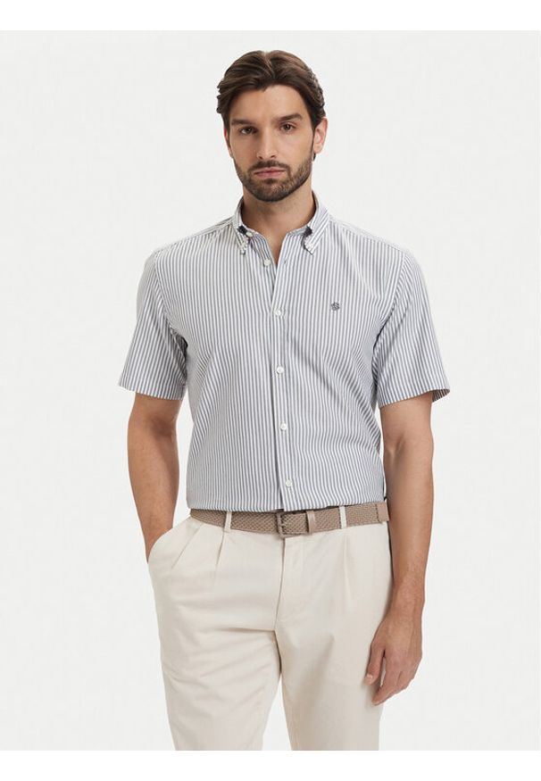 BOSS Koszula H-Liam 50560399 Niebieski Regular Fit. Kolor: niebieski. Materiał: bawełna