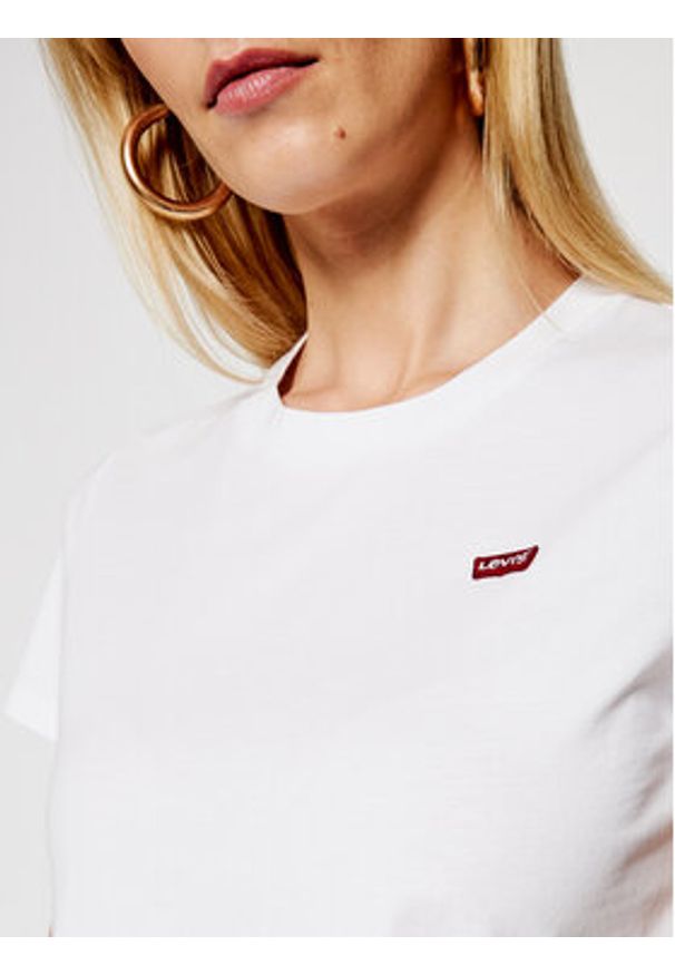 Levi's® T-Shirt Perfect Tee 39185-0006 Biały Regular Fit. Kolor: biały. Materiał: bawełna
