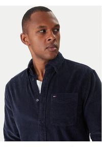 Tommy Jeans Koszula Baby Cord DM0DM22021 Granatowy Regular Fit. Kolor: niebieski. Materiał: bawełna #5