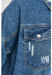 Answear Lab - Kurtka jeansowa. Typ kołnierza: bez kaptura. Kolor: niebieski. Materiał: jeans. Styl: wakacyjny #4