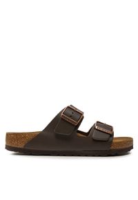 Birkenstock Klapki Arizona 051101 Brązowy. Kolor: brązowy. Materiał: skóra