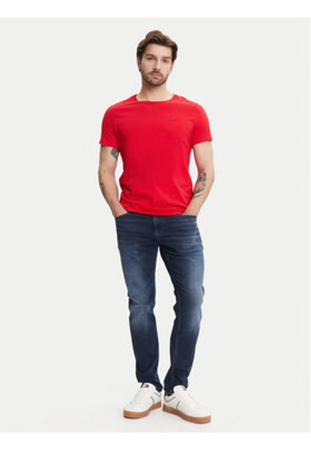 Tommy Jeans Jeansy Austin DM0DM21901 Granatowy Slim Fit. Kolor: niebieski