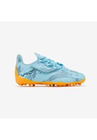 KIPSTA - Buty piłkarskie dla dzieci Kipsta Viralto I Easy MG/AG na rzepy. Zapięcie: rzepy. Kolor: niebieski. Materiał: syntetyk. Szerokość cholewki: normalna. Sport: piłka nożna