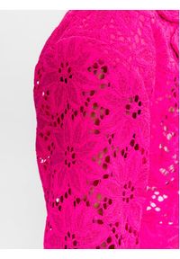 ROTATE Marynarka Lace Figure 1000141979 Różowy Regular Fit. Kolor: różowy. Materiał: syntetyk #3