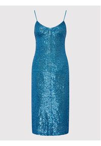 Imperial Sukienka koktajlowa ACCKDJV Niebieski Slim Fit. Kolor: niebieski. Materiał: syntetyk. Styl: wizytowy