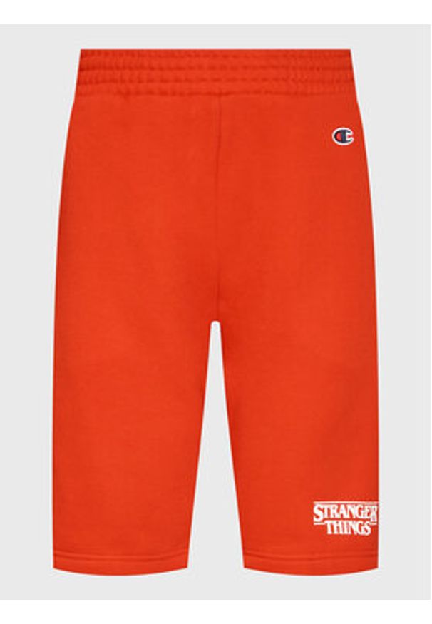 Champion Szorty sportowe Unisex STRANGER THINGS 217782 Czerwony Regular Fit. Kolor: czerwony. Materiał: syntetyk, bawełna. Styl: sportowy