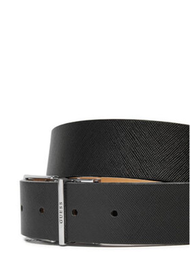Guess Pasek Męski Vezzola BMCMSE P4435 Czarny. Kolor: czarny. Materiał: skóra