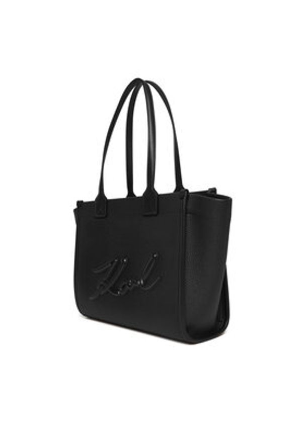 Karl Lagerfeld - KARL LAGERFELD Torebka A4W30258 Czarny. Kolor: czarny. Materiał: skórzane