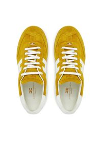 Elisabetta Franchi Sneakersy SA-51G-51E2-V400 Żółty. Kolor: żółty. Materiał: zamsz, skóra #4
