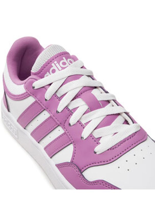 Adidas - adidas Sneakersy Hoops 3.0 IH0174 Fioletowy. Kolor: fioletowy. Materiał: skóra