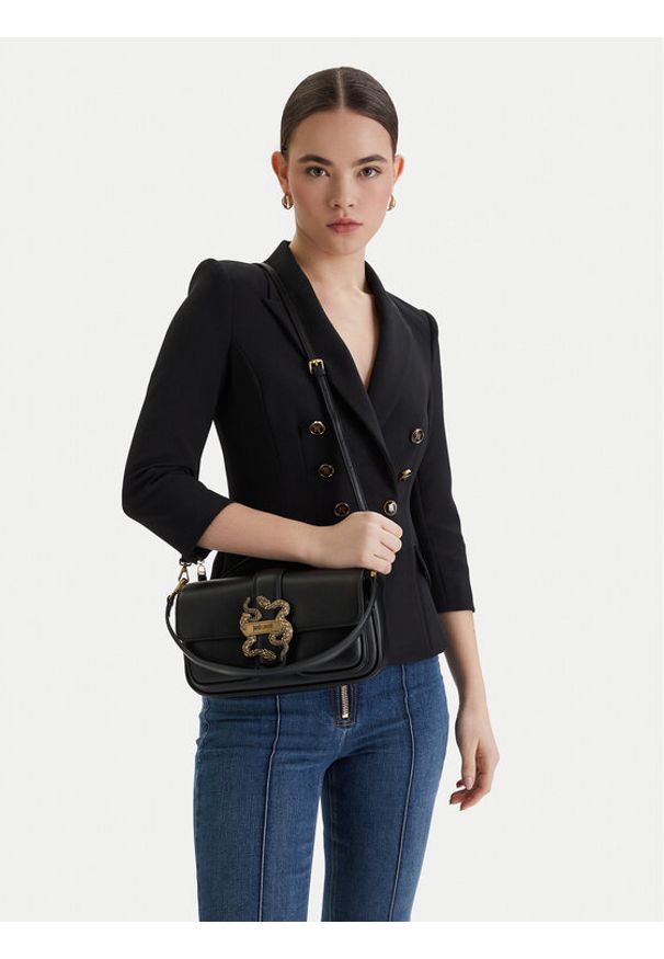 Just Cavalli Torebka 80RA4BA2 ZSA89 Czarny. Kolor: czarny. Materiał: skórzane