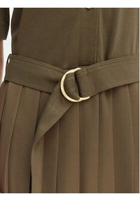 TOMMY HILFIGER - Tommy Hilfiger Sukienka codzienna WW0WW48756 Zielony Regular Fit. Okazja: na co dzień. Kolor: zielony. Materiał: bawełna. Typ sukienki: proste. Styl: casual #6