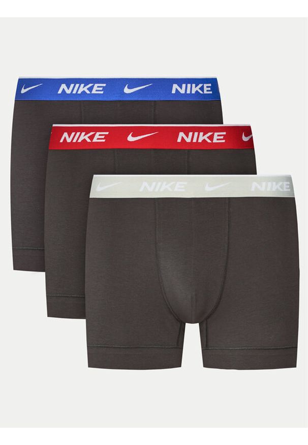 Nike Komplet 2 par bokserek 0000KE1084 Brązowy. Kolor: brązowy. Materiał: bawełna