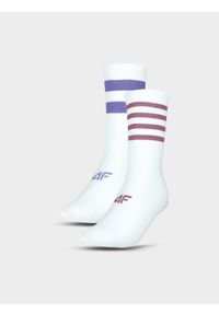4f - 4F Skarpety casual do połowy łydki (2-pack) uniseks - multikolor 43-46. Kolor: wielokolorowy. Materiał: włókno, poliamid, prążkowany, bawełna, materiał