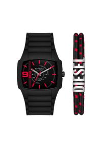 Diesel Zegarek Cliffhanger DZ2191SET Czarny. Kolor: czarny