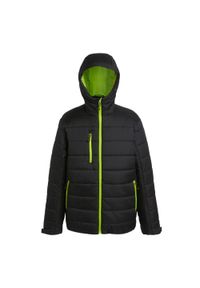 Regatta - Męska Ocieplana Kurtka Navigate. Kolor: żółty, czarny, wielokolorowy, zielony. Materiał: puch. Sport: turystyka piesza #1