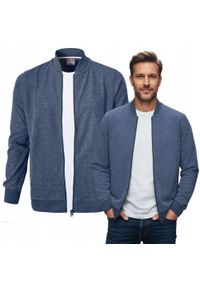 Wygodna, Rozpinana Bawełniana Bluza - Pako Jeans - Niebieska. Kolor: niebieski. Materiał: poliester, bawełna #5