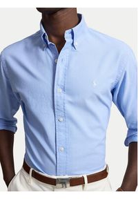Polo Ralph Lauren Koszula 710805564517 Niebieski jasny Regular Fit. Typ kołnierza: polo. Kolor: niebieski. Materiał: bawełna #4