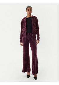 Juicy Couture Spodnie dresowe Layla JCSEBJ001 Bordowy Flared Leg. Kolor: czerwony. Materiał: syntetyk #3