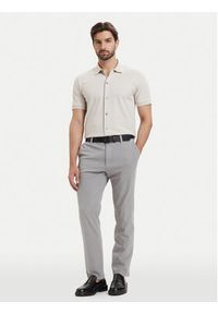 BOSS Koszula H-Powell 102 50560014 Beżowy Regular Fit. Kolor: beżowy. Materiał: bawełna #4