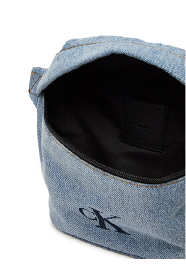 Calvin Klein Nerka Ckj Denim Waistbag LV04G3149G Błękitny. Kolor: niebieski. Materiał: materiał
