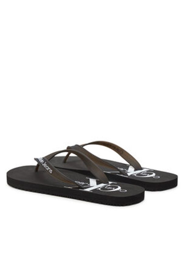 Calvin Klein Jeans Japonki Beach Sandal Monogram Tpu YM0YM00838 Czarny. Kolor: czarny