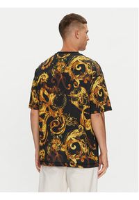 Versace Jeans Couture T-Shirt 76GAH613 Czarny Regular Fit. Kolor: czarny. Materiał: bawełna #5