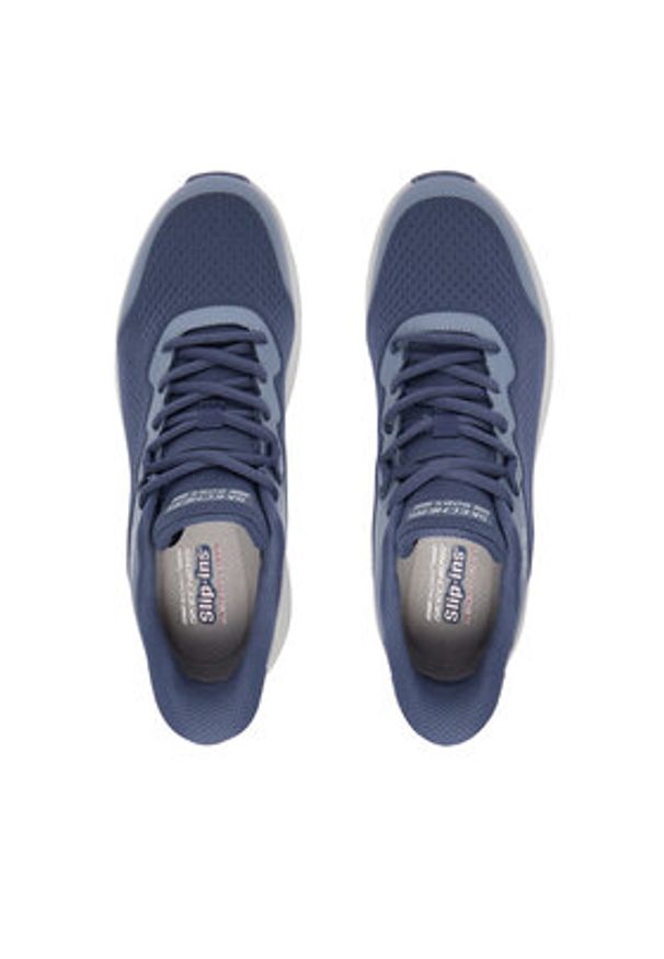 skechers - Skechers Sneakersy Bobs Skillz 118431 NVY Granatowy. Kolor: niebieski. Materiał: materiał