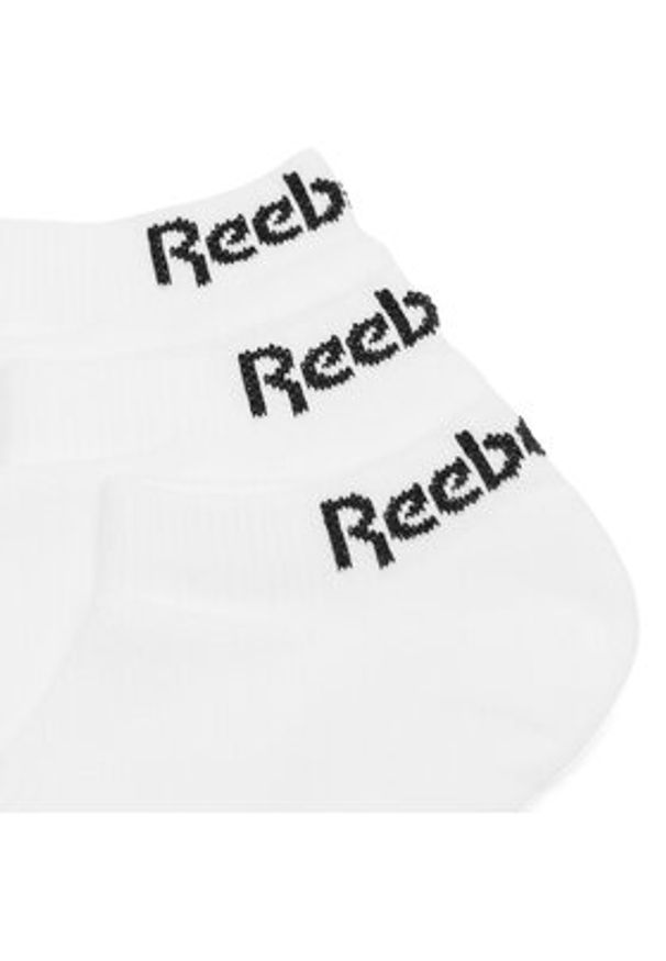 Reebok Zestaw 3 par niskich skarpet unisex R0356-SS24 (3-pack) Biały. Kolor: biały. Materiał: bawełna