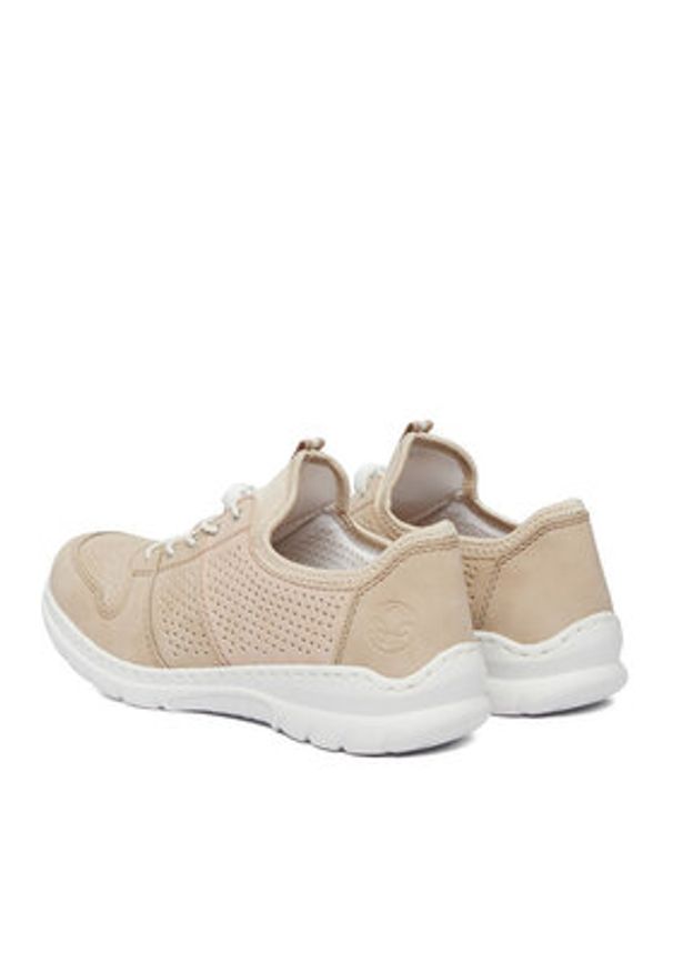 Rieker Sneakersy CEO-L3254-62 Beżowy jasny. Kolor: beżowy. Materiał: skóra
