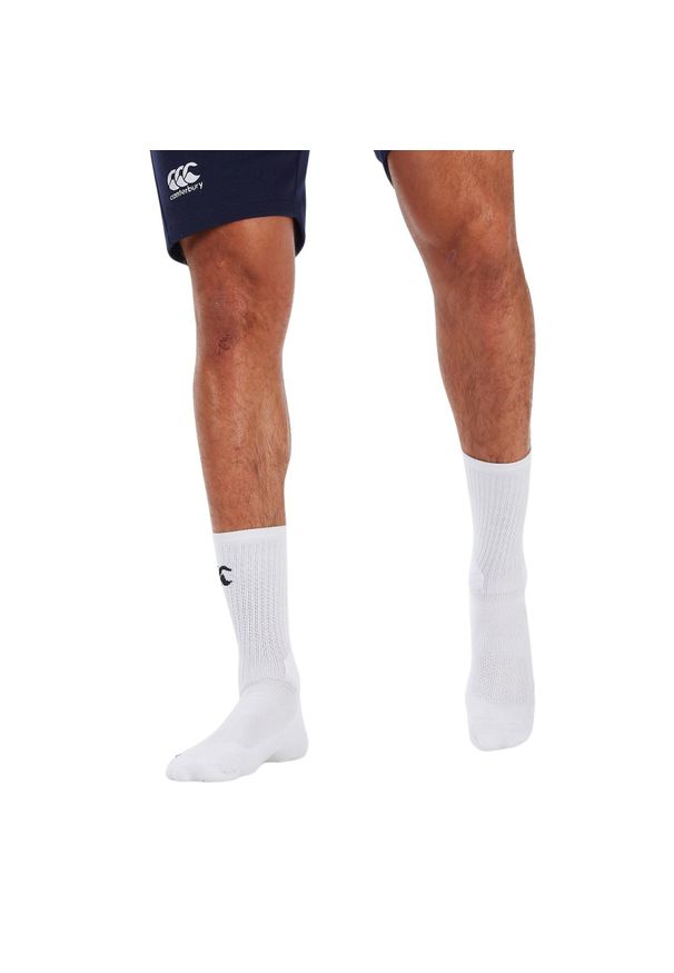 CANTERBURY - Skarpetki antypoślizgowe do połowy łydki Canterbury. Kolor: biały. Sport: fitness
