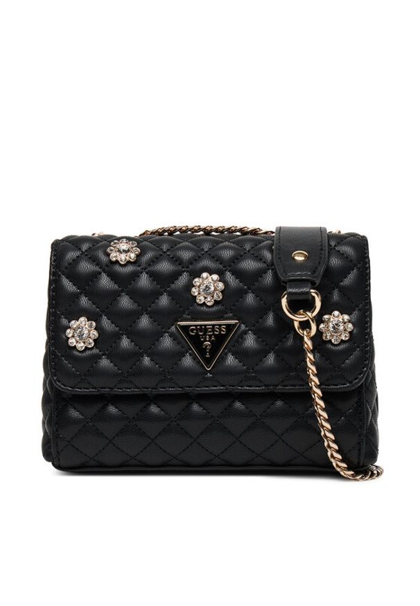 Guess Torebka HWEG86 79780 Czarny. Kolor: czarny. Materiał: skórzane