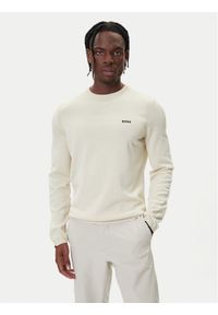 BOSS Sweter K_Ever-X 50541940 Beżowy Regular Fit. Kolor: beżowy. Materiał: bawełna