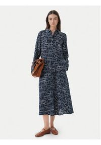 TOMMY HILFIGER - Tommy Hilfiger Koszula WW0WW44679 Granatowy Regular Fit. Kolor: niebieski. Materiał: len #2