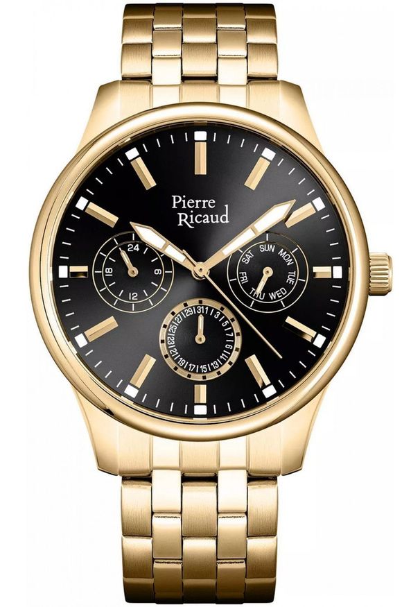 Zegarek męski Pierre Ricaud P91106.1114QF złoty. Kolor: złoty
